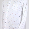 Рубашка с длинным рукавом белая с узором 21241110