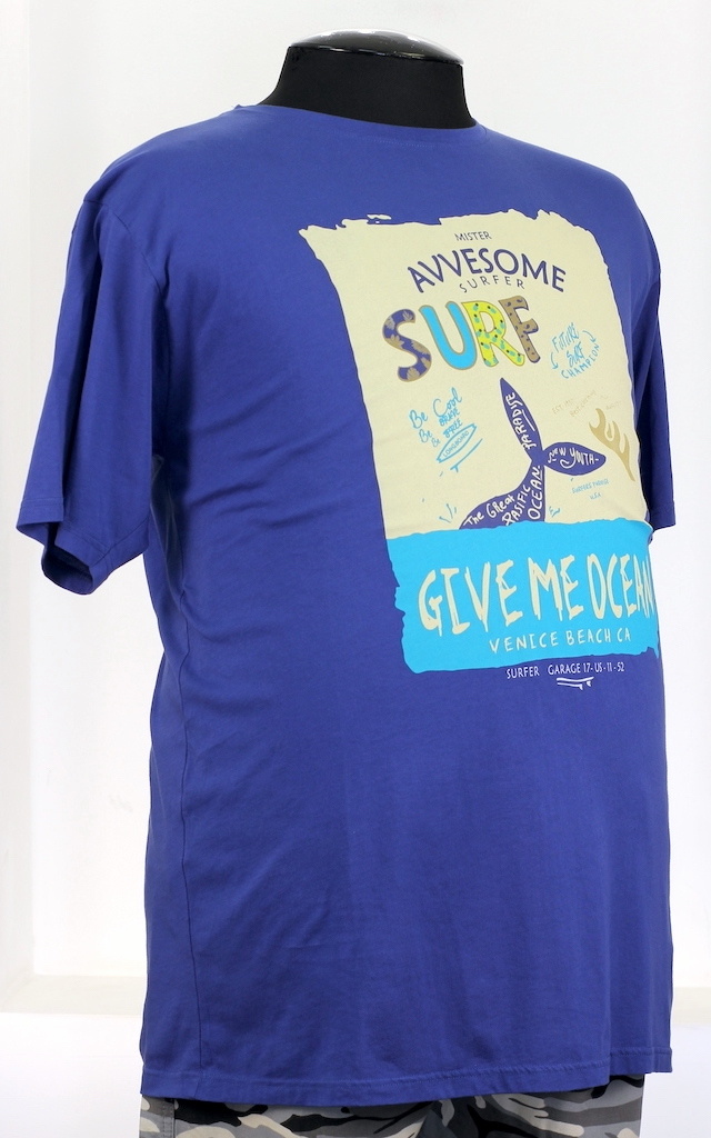 Синяя футболка с рисунком Surf 92070761