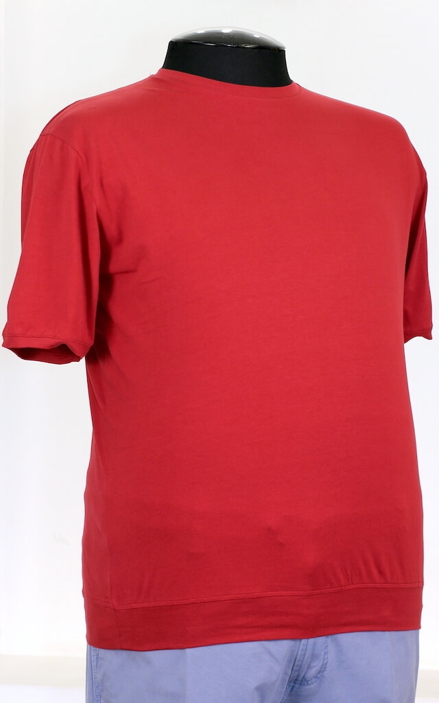 Красная футболка облегающего фасона арт. 21320744