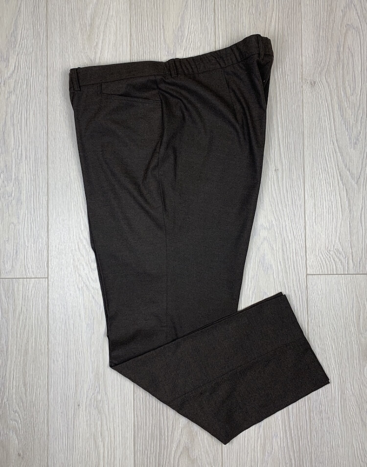 Темно-коричневые зимние женские брюки арт. 74620206