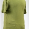 Зеленая футболка из льна с хлопком 23070731