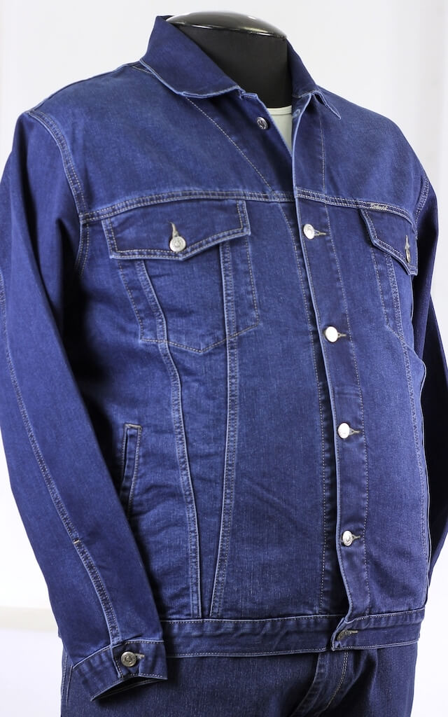 Классическая джинсовая куртка синего цвета арт. 23321060